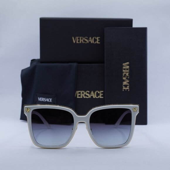Versace VE2278D 314/8G Square Sunglasses - White/Gold/Grey main image 7